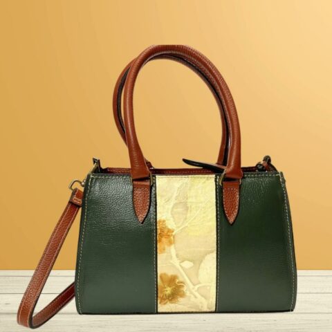 Bolsa de Couro Verde Mirian