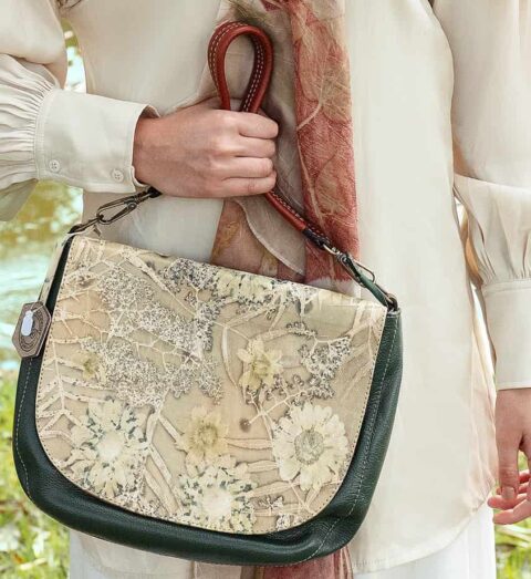 Bolsa de Couro Verde Sophia