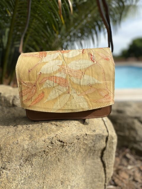 Bolsa de couro sol nascente