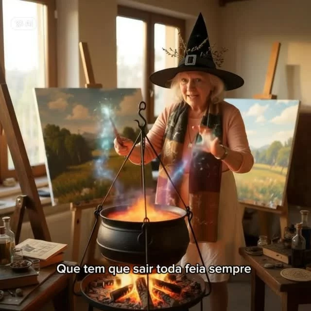 Recado para as bruxas .